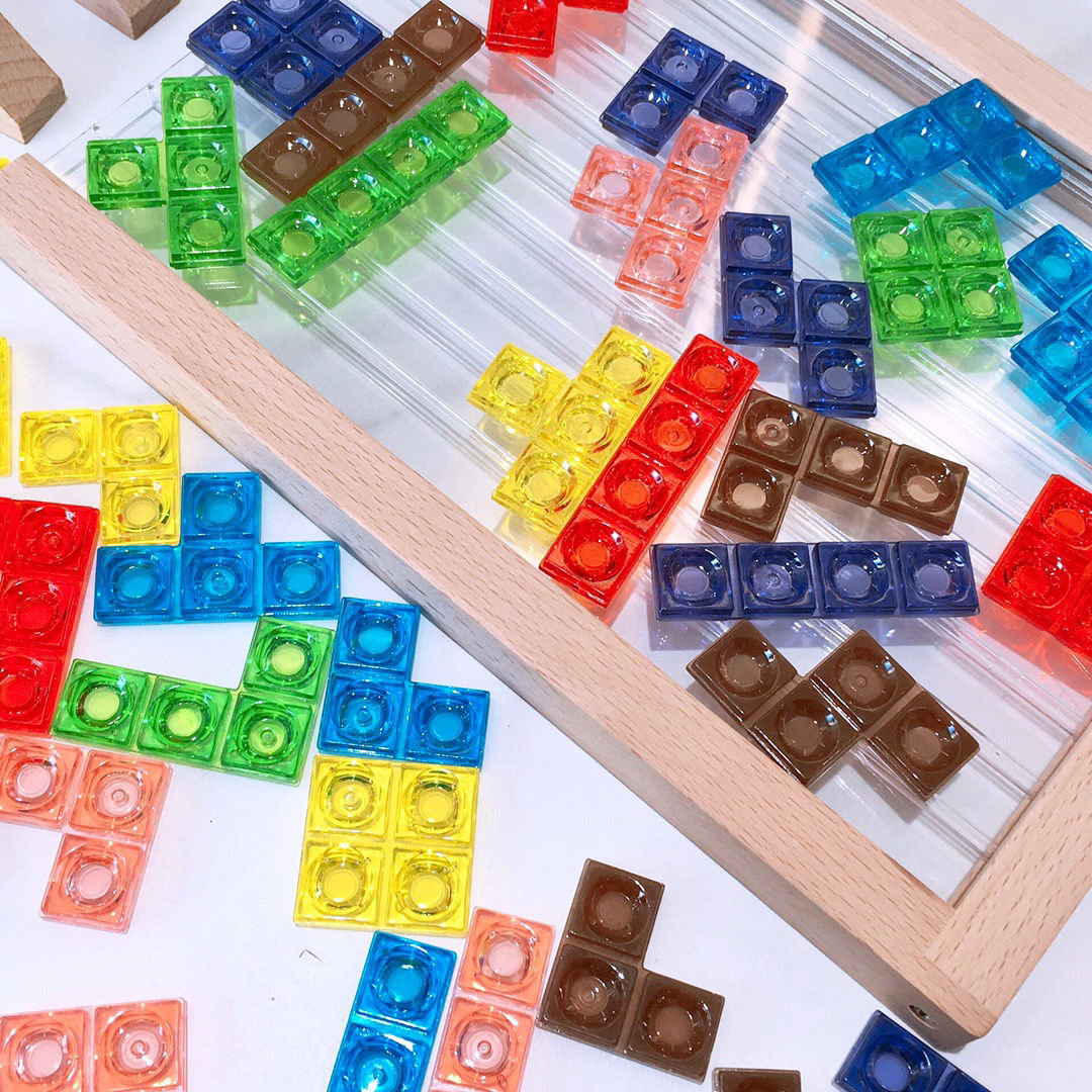 益智力儿童立体俄罗斯方块拼图积木逻辑思维桌面游戏亲子互动玩具