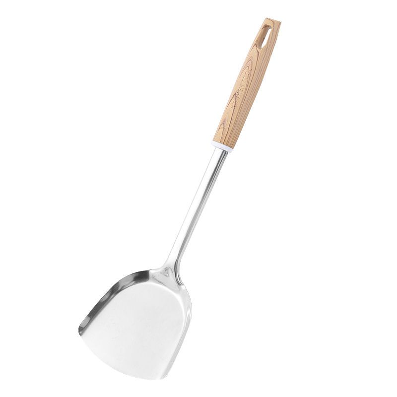 木柄不锈钢锅铲套装防烫炒菜铲子厨具漏勺汤勺勺子家用炊具炒勺