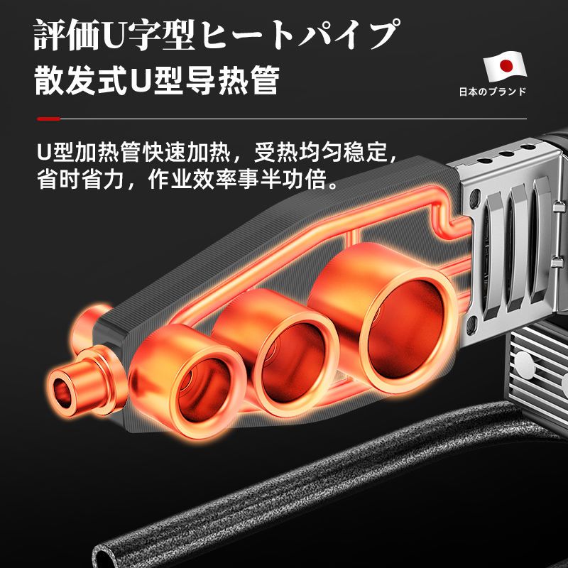 日本质造热熔器PPR水管热熔机热容器水电工焊接机家用模头对接器