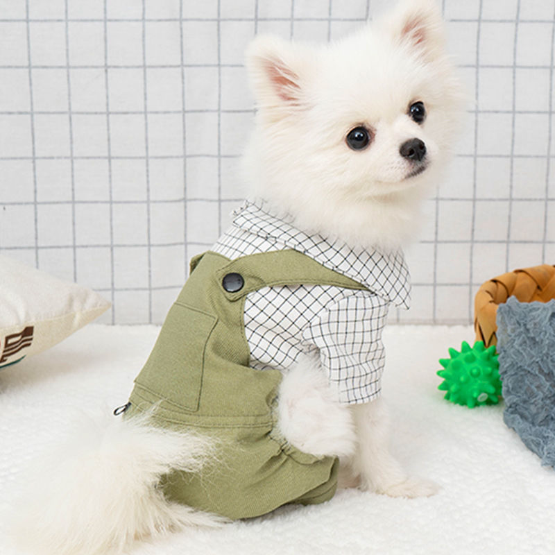 Dog clothes spring and summer thin Teddy Bichon Pomeranian puppy doll summer anti-shedding pet cat clothes
