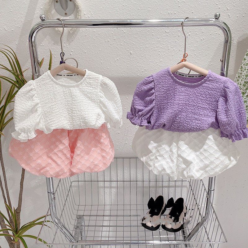 Lantern shorts summer new exotic baby baby bud pants girls cute children's shorts summer pumpkin pants