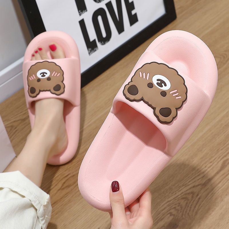 Slippers women's summer home non-slip bathroom bath thick bottom home sandals and slippers can be worn outside in summer