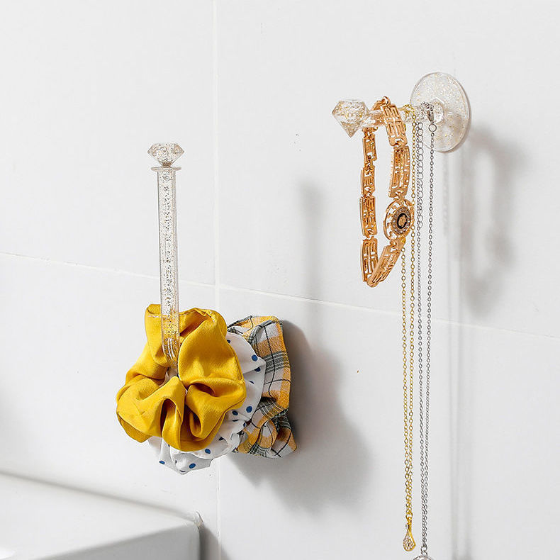 Tiktok with hair circle storage rack to store artifact hair hoop head rope hook display rack toilet hairpin Headband