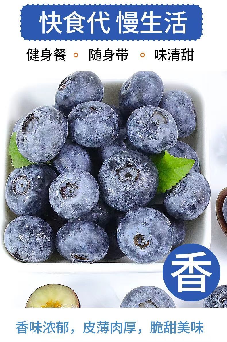 蓝莓大果新鲜蓝莓应季水果现摘蓝莓孕妇宝宝水果