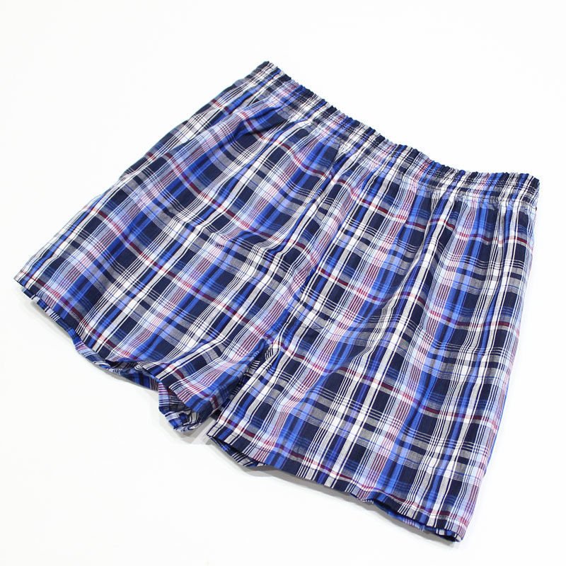 2 Pack Arrow Pants Pure Cotton Underwear Plaid Pajama Pants Loose Home Pants Simple Breathable Shorts Comfortable Boxer Pants