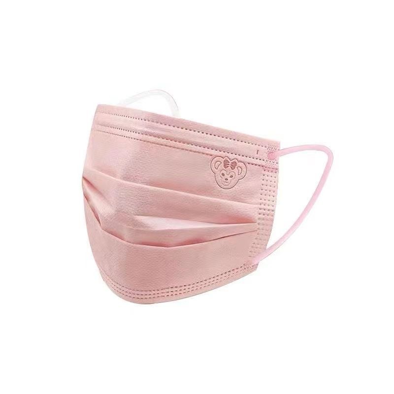 2022新款春夏雪莉玫口罩粉色高颜值少女心三层防护防尘透气独立包