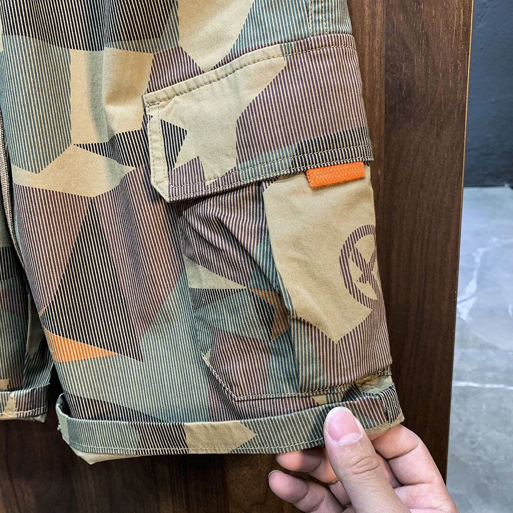 Summer thin camouflage overalls shorts men's fashion brand loose thin ins casual drawstring wear-resistant large cropped pants