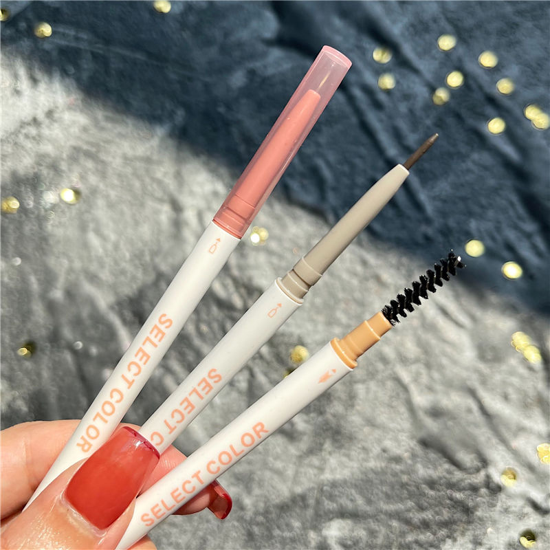 NOVO眉筆極細臥蠶筆防水防汗雙頭不掉色順滑持久自然不暈染眼線筆