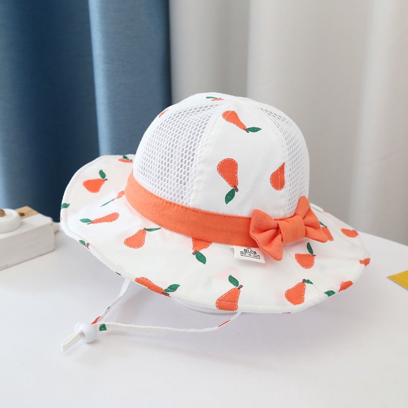 Baby Hat summer girl's Big Brim Sun Visor sunscreen breathable mesh fisherman hat adjustable children's Beach Hat