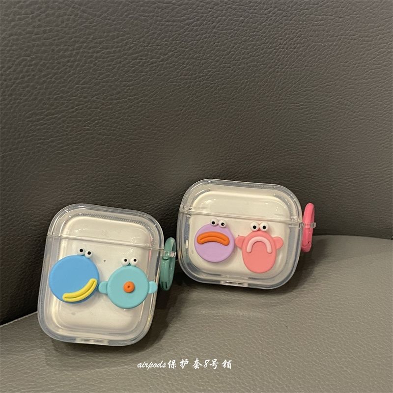 Cute cartoon little monster headphone shell airpodspro2 is suitable for Apple Bluetooth airpods2/3 generation protection