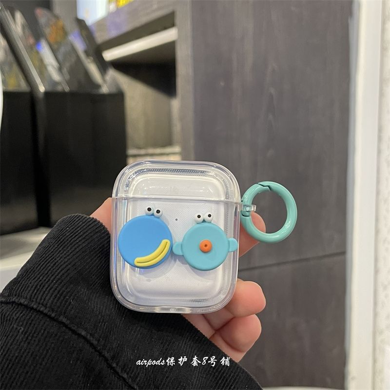 Cute cartoon little monster headphone shell airpodspro2 is suitable for Apple Bluetooth airpods2/3 generation protection