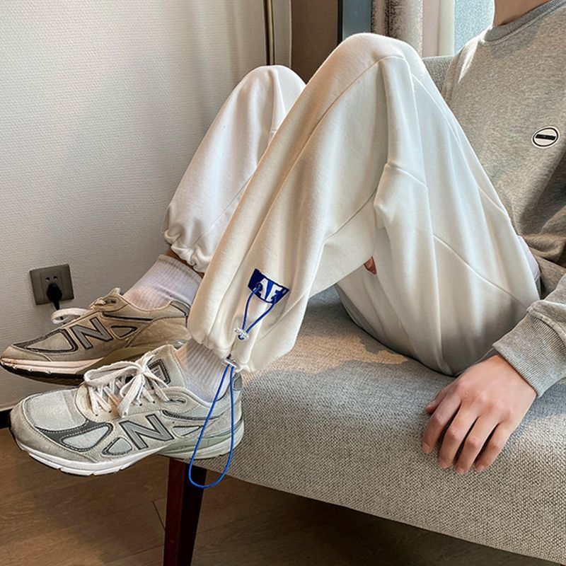 歐美hiphop褲子男士鹽系日系束腳衛褲高街ins潮休閒運動百搭長褲