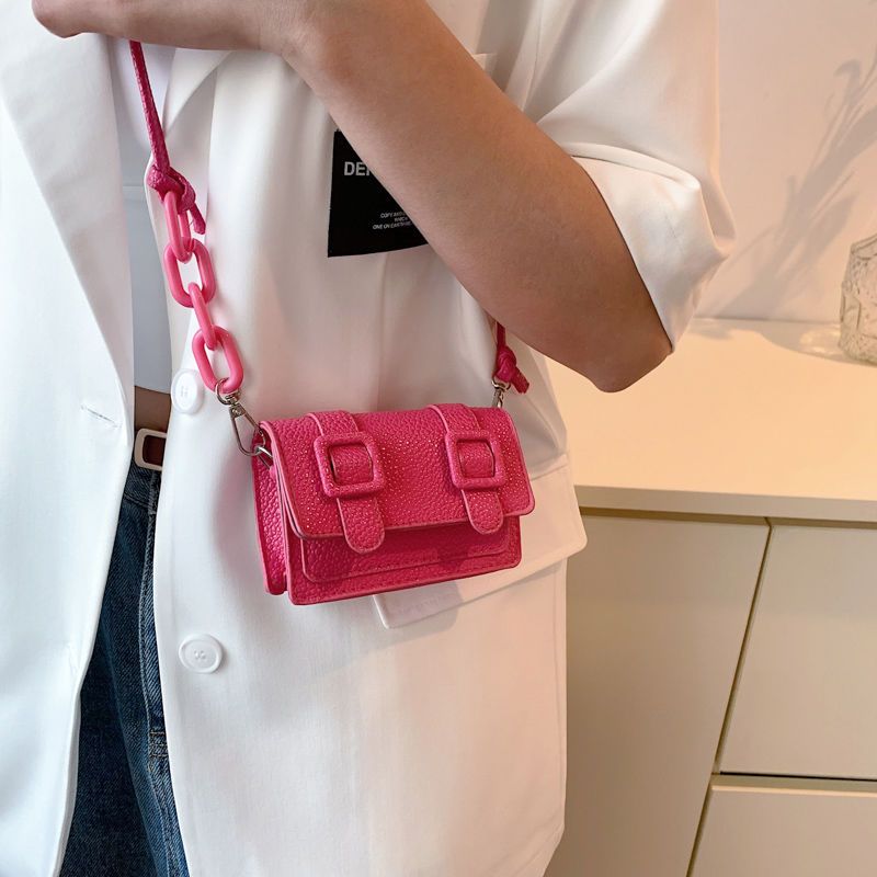 网红泰国MINI剑桥包女糖果色亚克力链条单肩小包包时尚洋气斜挎包