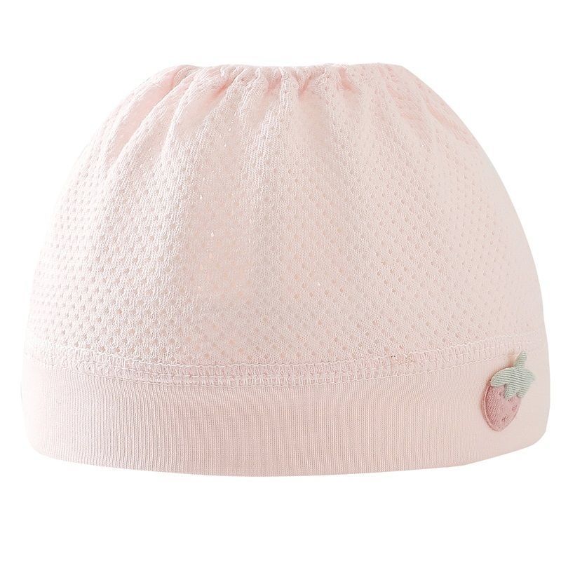 婴儿帽子夏季薄款纯棉护囟门帽男女宝宝空顶帽夏天凉帽新生儿胎帽