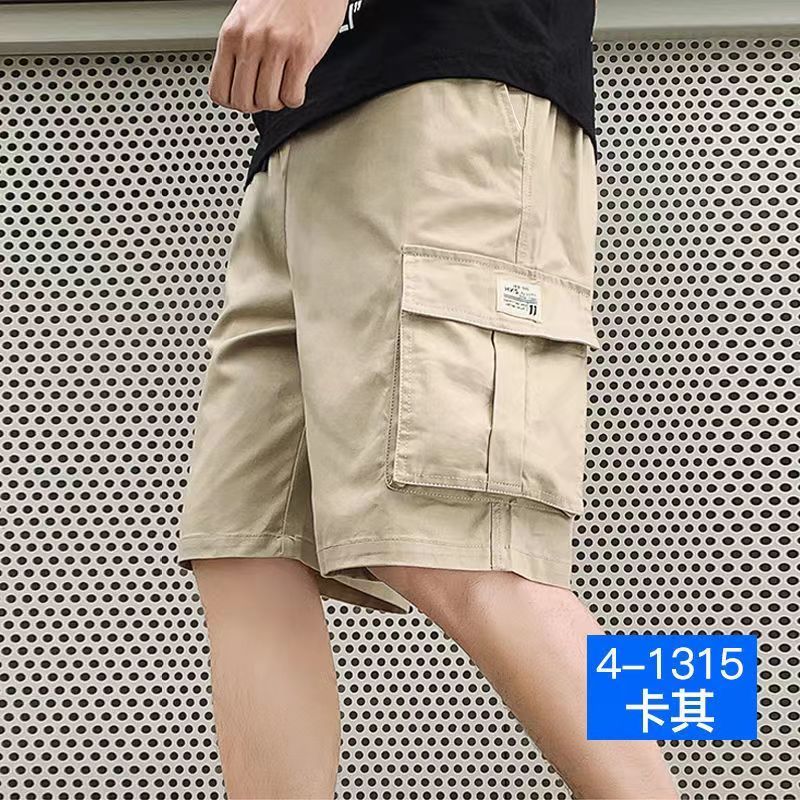 Men's overalls shorts men's Korean version of the all-match Hong Kong trend brand loose five-point casual pants new trend ins