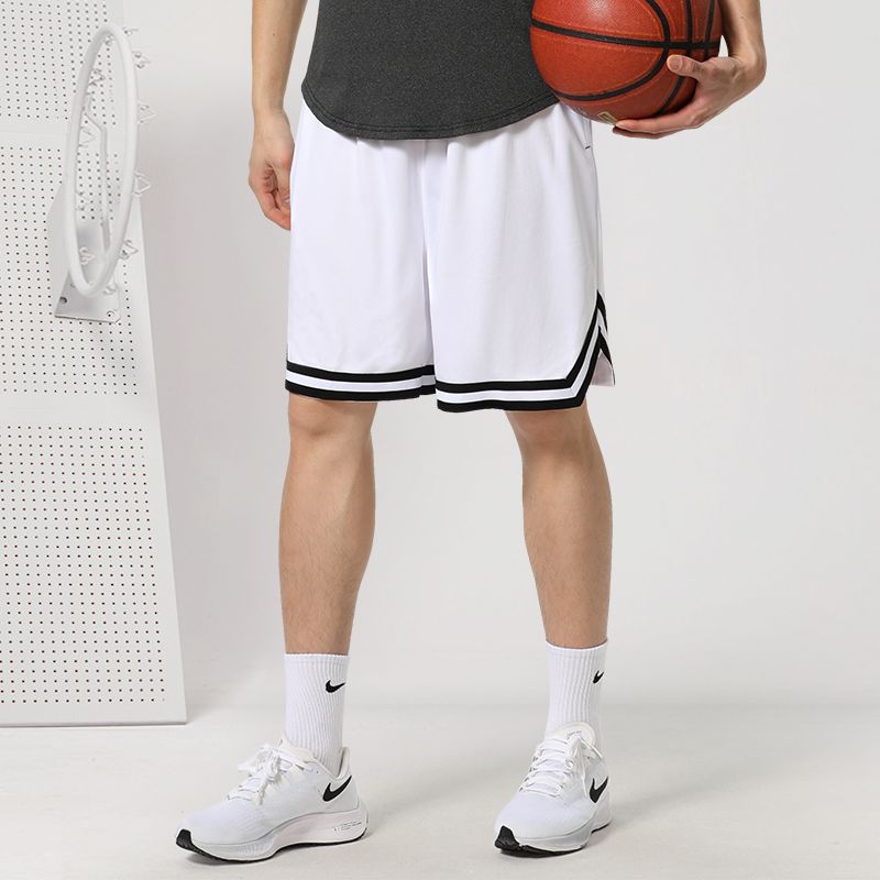 球褲美式短褲男訓練男款速干寬鬆健身透氣運動夏季冰絲籃球褲五分