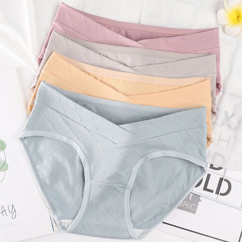 Maternity underwear for women, pure cotton, special for mid-late pregnancy, large size, low waist, abdominal support, postpartum, postpartum, thin panties