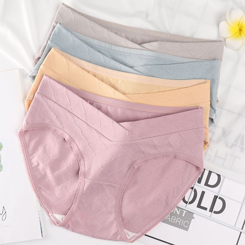 Maternity underwear for women, pure cotton, special for mid-late pregnancy, large size, low waist, abdominal support, postpartum, postpartum, thin panties