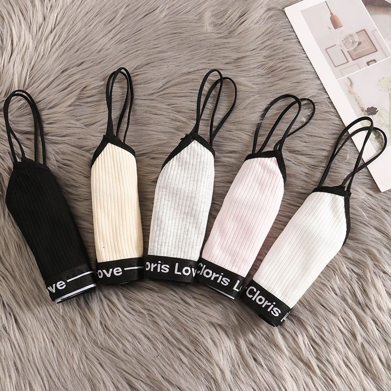 Sports underwear female students Korean brassiere development period high school junior high school students pure cotton tube top vest thin section