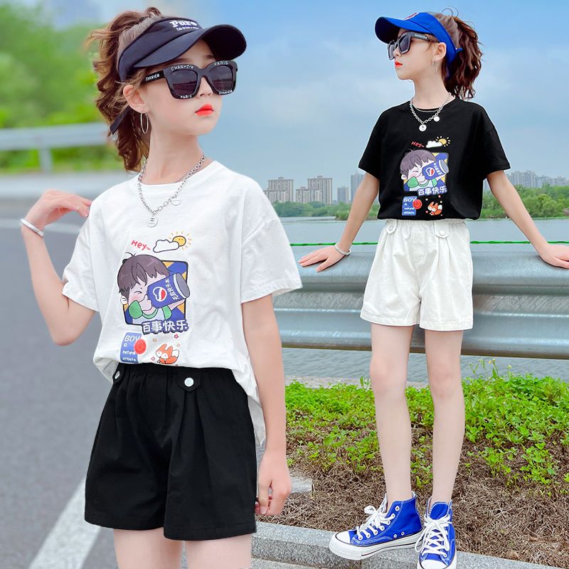 女童夏裝短褲薄款外穿女孩夏季時髦洋氣學生休閒寬鬆夏天兒童褲子