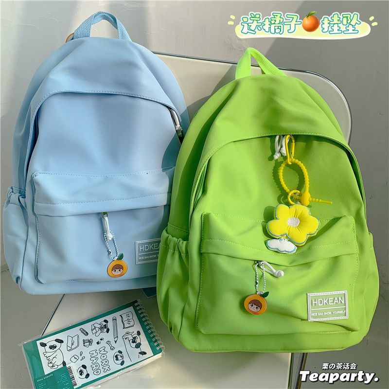 Korean version of ins niche all-match college student bag female ulzzang Japanese Harajuku high school backpack travel backpack