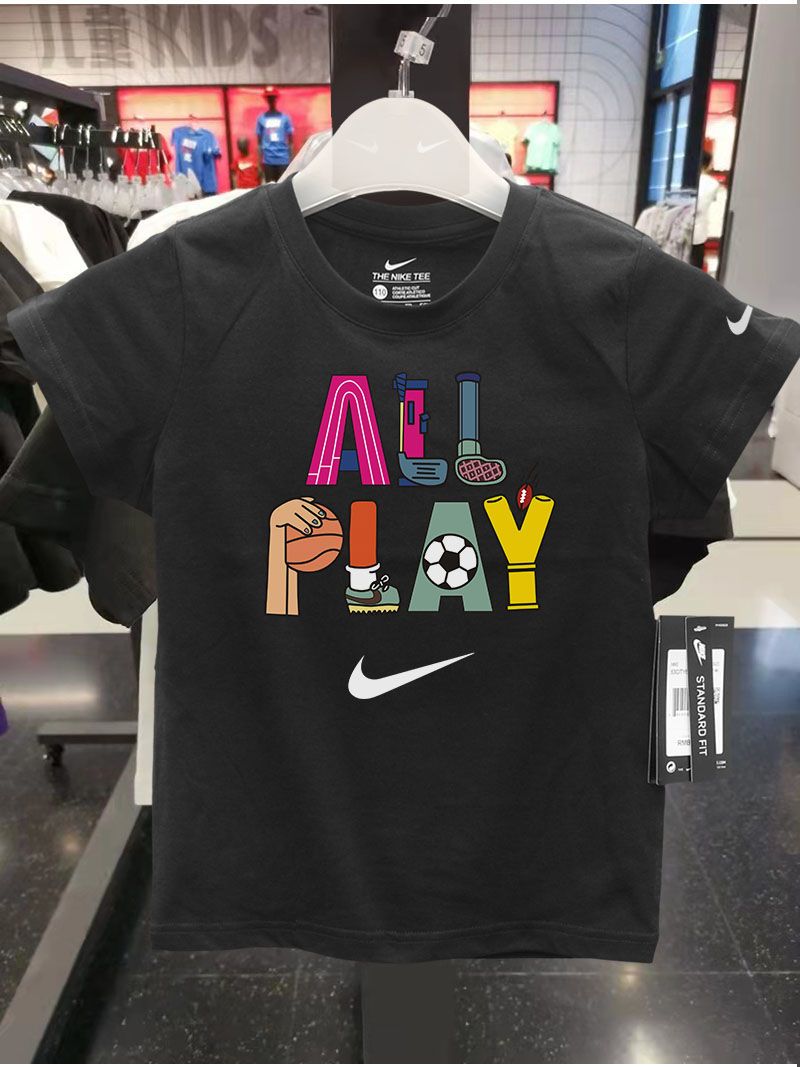 Boys and girls short-sleeved t-shirt summer half-sleeved children's clothing high-grade combed cotton high-grade printing 3-8 years old baby