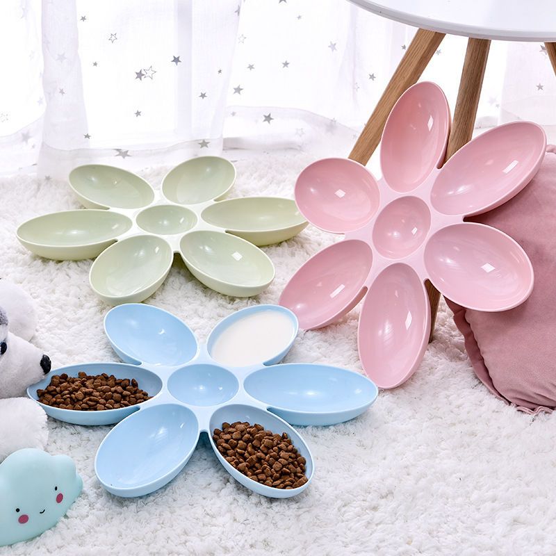 Cat bowl, petal, multi cat family feeding bowl, stray cat feeding bowl, cat plate, kitten milk, cat feeding bowl for young cats