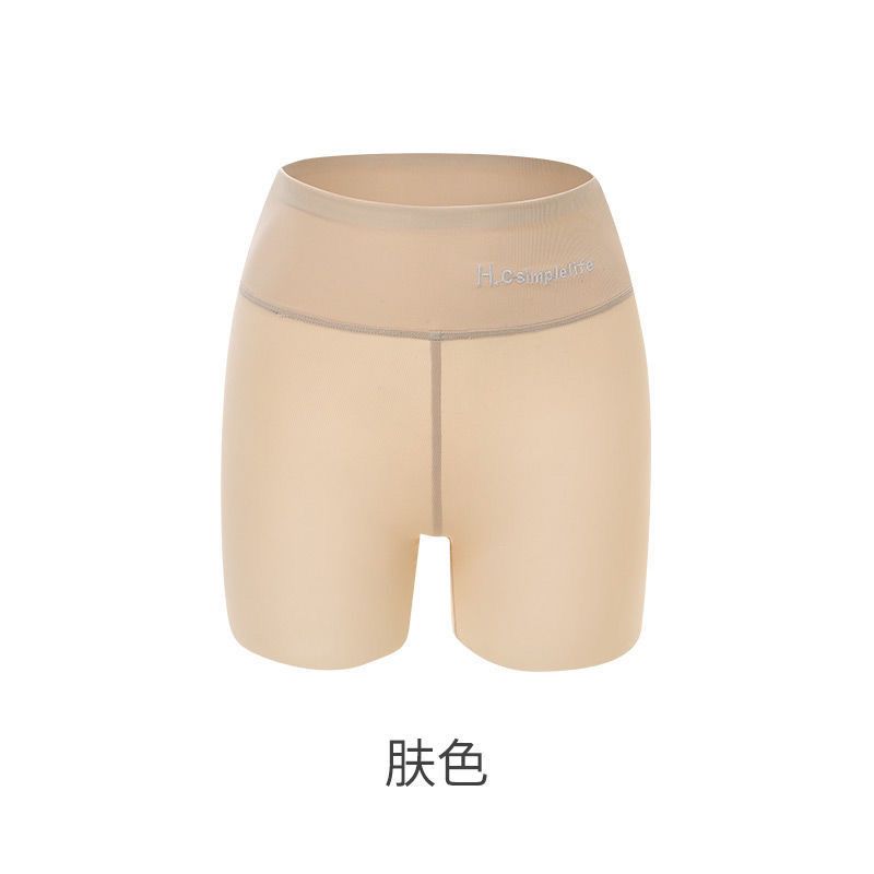 165752-冰丝安全裤女夏季薄款防走光不卷边紧身收腹胖mm大码外穿打底短裤-详情图