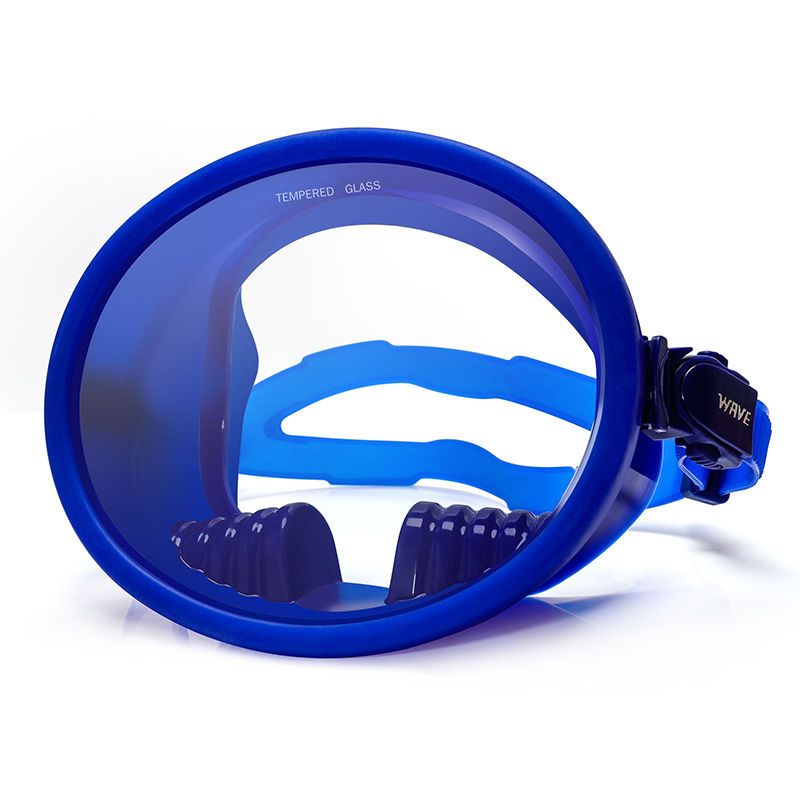 wave高清自由潜呼吸管潜水镜面镜浮潜游泳装备全面罩防水深潜