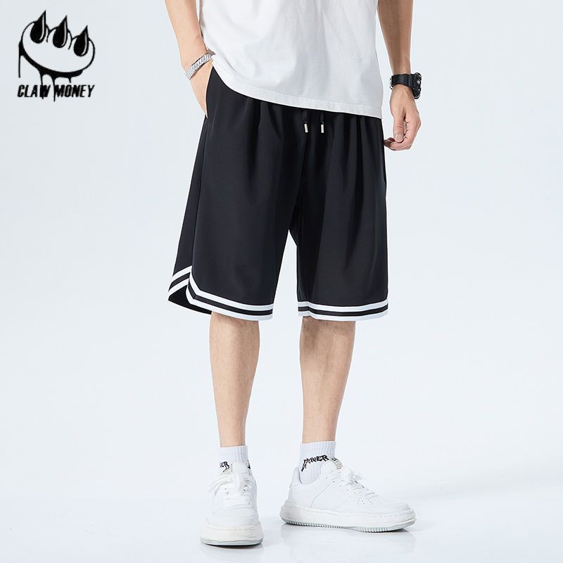 Casual shorts men's summer student basketball thin ice silk sports five point tide brand loose pants