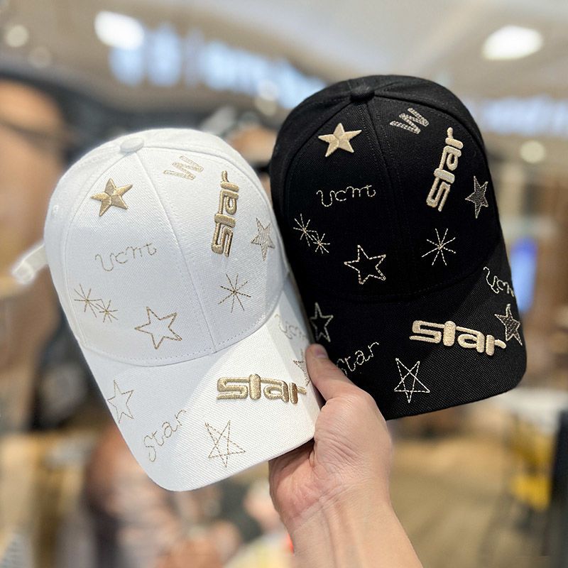 新款韩版立体刺绣字母棒球帽子男女春夏天百搭时尚街头情侣鸭舌帽