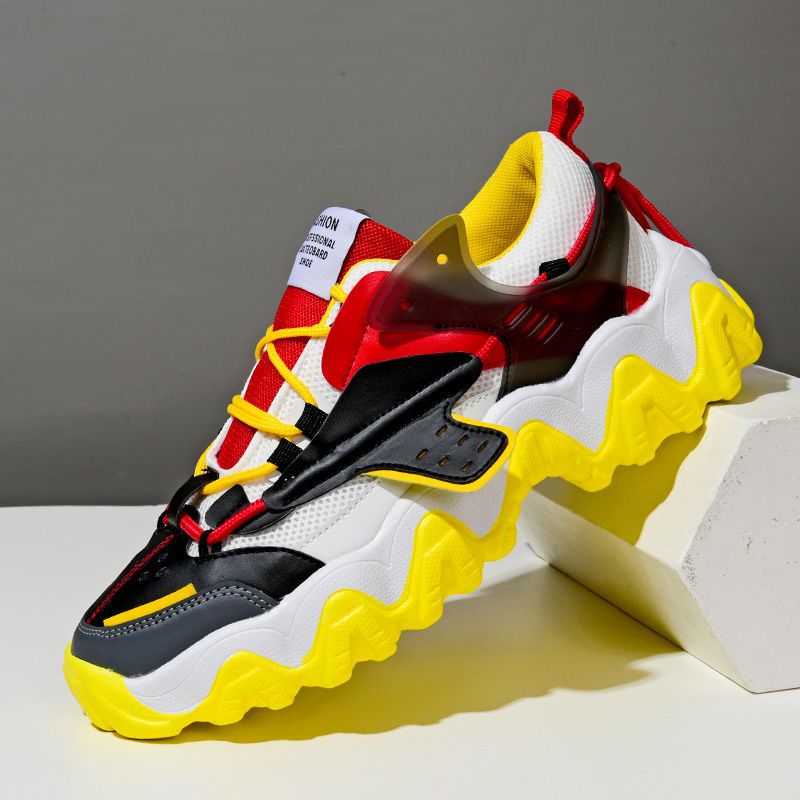 Fluorescencyjne, oddychające sportowe buty męskie Air 2023 Popcorn Couple z amortyzacją i poduszką powietrzną_voghion.com
