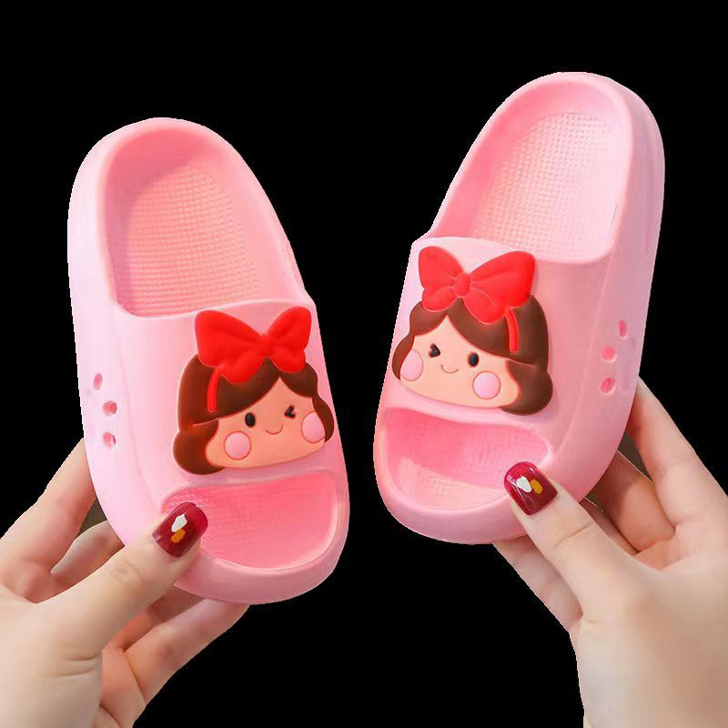 Children's slippers boys non-slip waterproof soft bottom boys and girls home sandals and slippers cute princess summer