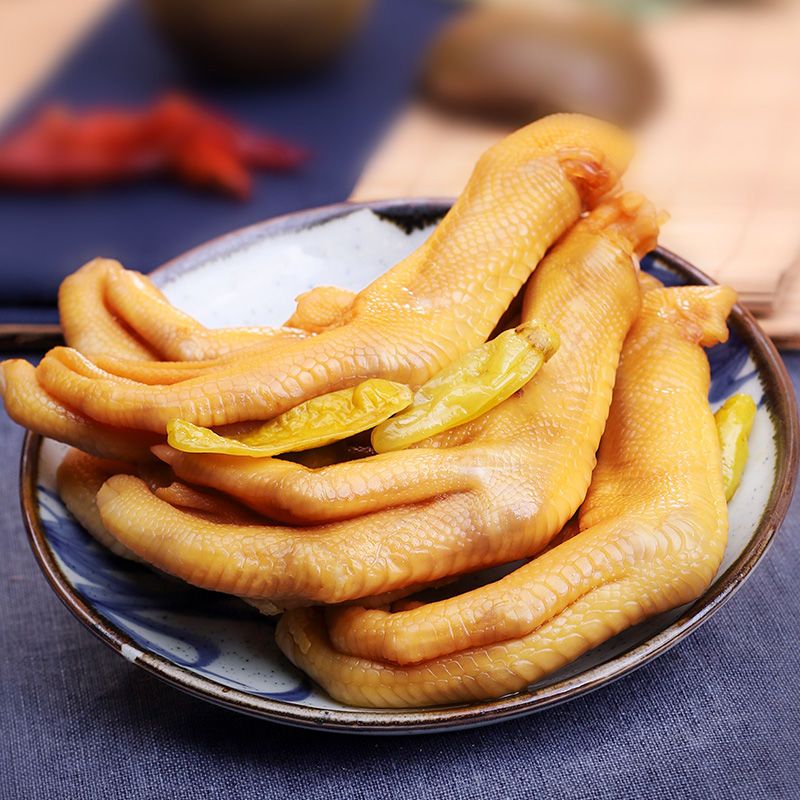 165881-泡椒鸭翅微辣鸭爪辣味小零食香脆鸭掌混搭香辣味凉拌鸭脚零售批发-详情图