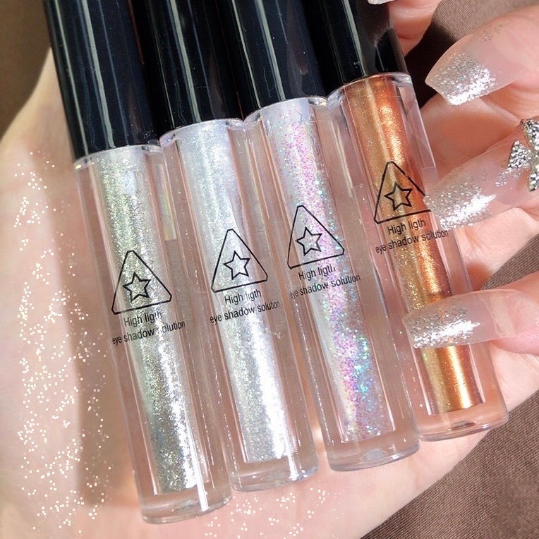 一滴淚液體眼影超閃亮片偏光亮晶晶臥蠶筆提亮單色眼影液高光修容