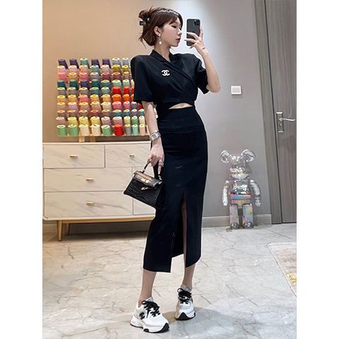 High sense small fragrance skirt 2022 new light familiar style women's temperament professional suit skirt two-piece suit