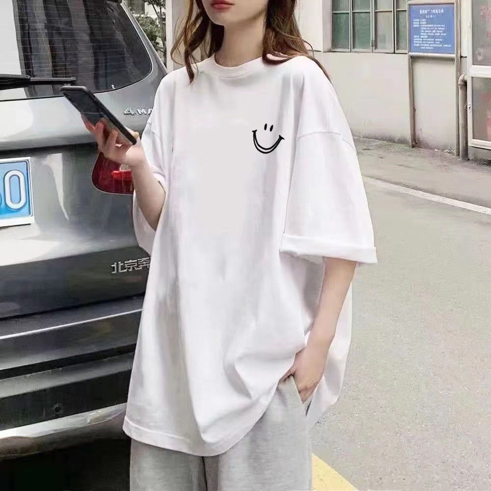 專櫃撿漏~超肥加大碼女裝2-300斤胖mm夏裝寬鬆短袖t恤女學生上衣