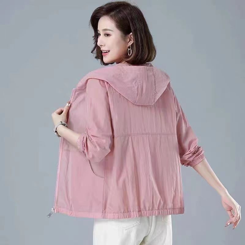 防曬衣女夏季時尚新款媽媽裝大碼中老年寬鬆防曬服長袖薄外套女潮