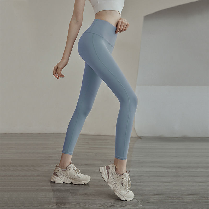瑜伽服健身裤女跑步高腰外穿速干衣提臀塑形紧身薄款专业运动套装