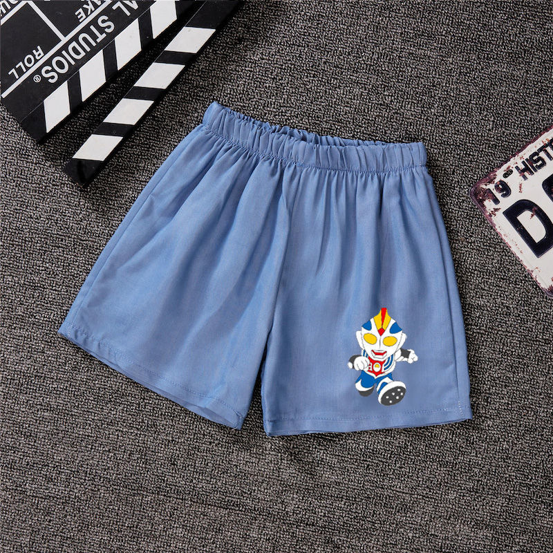 Special children's clothing new children's denim shorts summer thin boy shorts cartoon fashion soft three-point pants tide