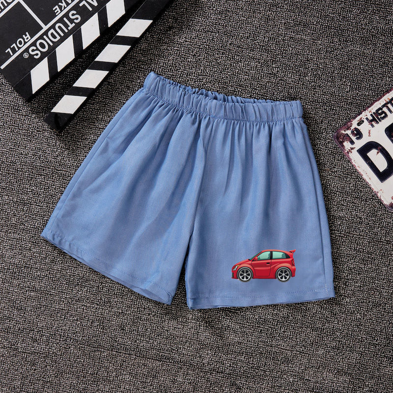 Special children's clothing new children's denim shorts summer thin boy shorts cartoon fashion soft three-point pants tide