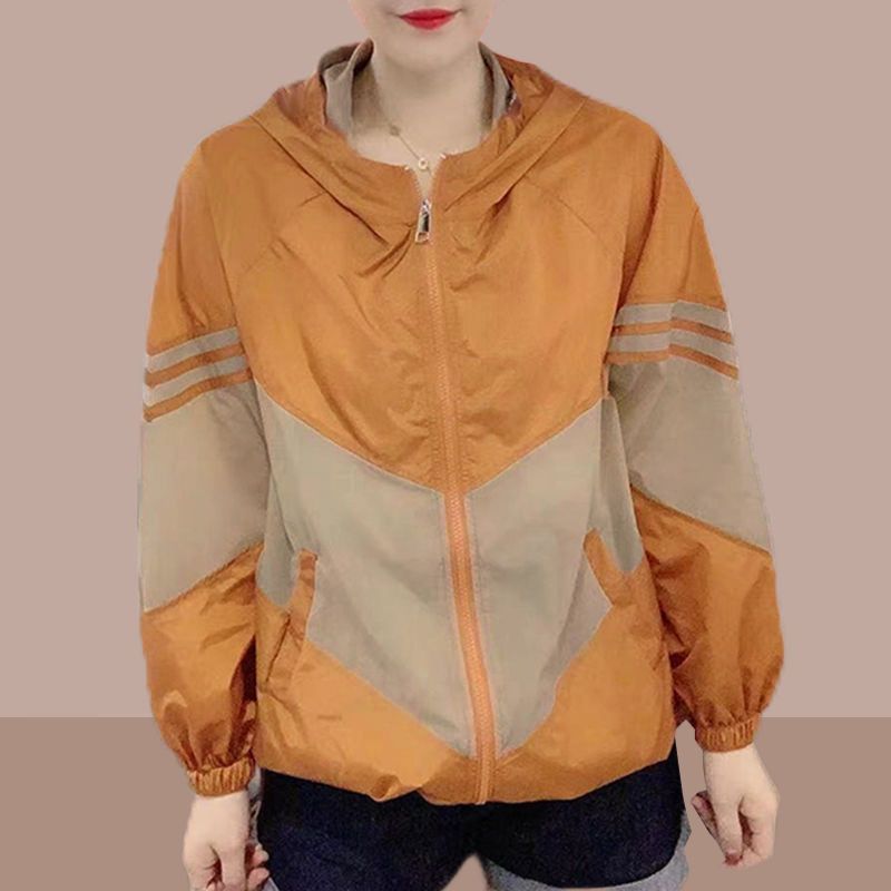 Hooded sun protection clothing women 2023 spring and summer new loose large size casual light breathable cool coat sun protection cardigan