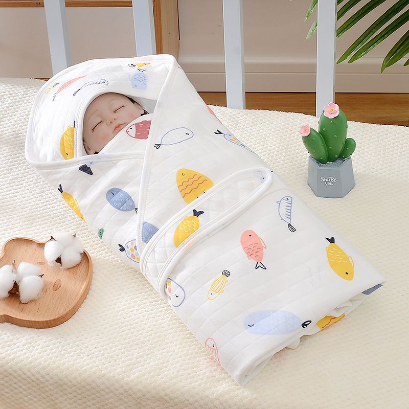 Cotton bag single towel newborn waiting bag baby just born spring, summer, autumn and winter non pilling swaddling quilt