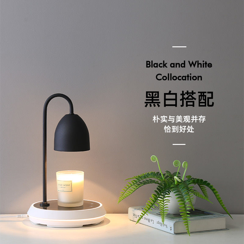 Flower aromatherapy melted wax lamp retro lily of the valley melted candle lamp smokeless gift-giving desk lamp bedroom sleep aid bedside lamp nightlight