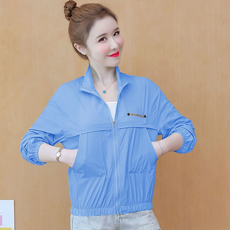 Small Summer Sun Protection Clothing Women's  New Summer Casual Jacket Thin Women's Short Versatile Baseball