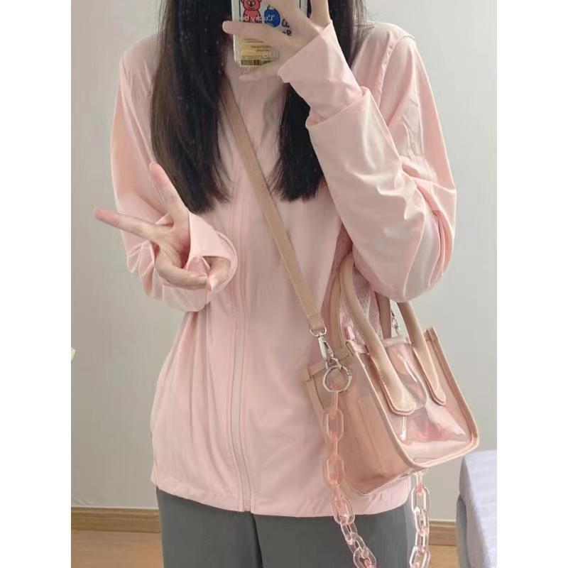 Sunscreen clothes lesbian summer anti ultraviolet breathable ultra-thin ice sense small tincture lady long sleeve cardigan