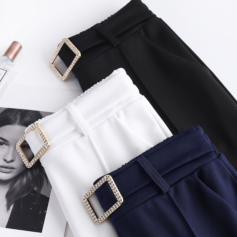  summer bell-bottoms women's high-waist slimming all-match suit pants women's straight drape wide-leg slim-fit casual trousers