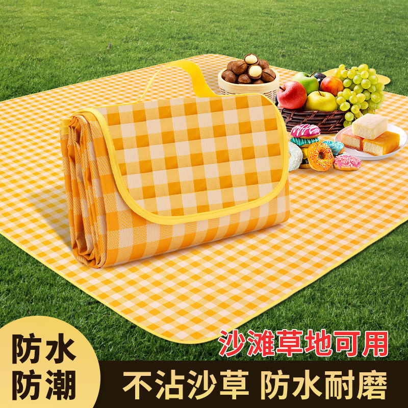 野餐垫布户外野餐篮防潮垫便携保温手提篮折叠野餐包野餐必备用品