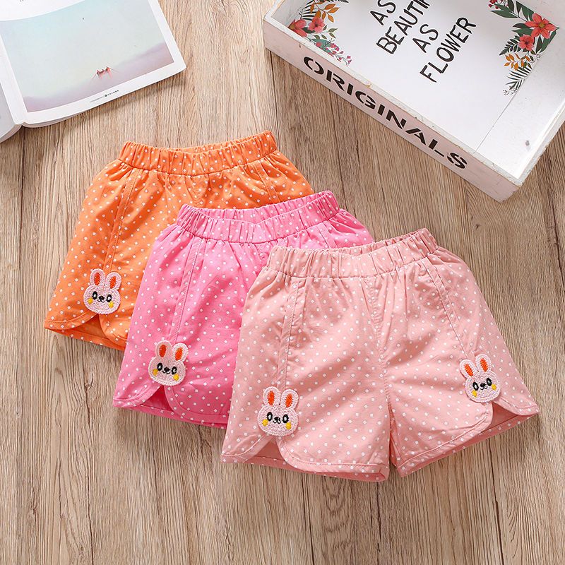Baby summer shorts thin section children's foreign style casual beach pants thin section all-match girls' outerwear infant shorts