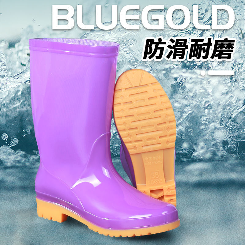 高筒雨鞋女士韩版防滑胶鞋水靴都市水鞋时尚款套鞋中短筒雨靴胶鞋